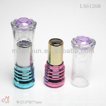 LS6126B Shiny pink lipstick tube packaging